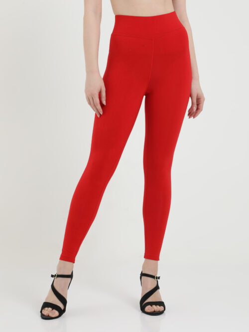 Belore Slims tummy tucker legging 2.5 elastic red Ankle length