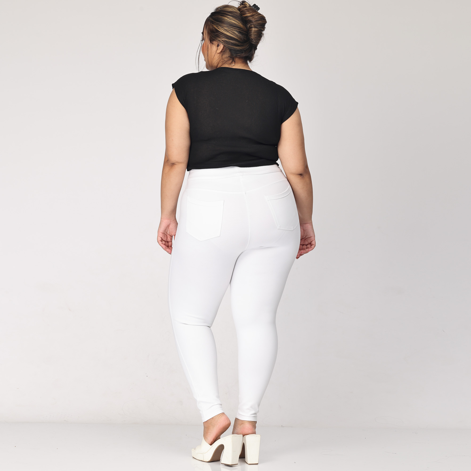 Buy Belore Slims Women Black Cotton Spandex Ankle Length Tummy