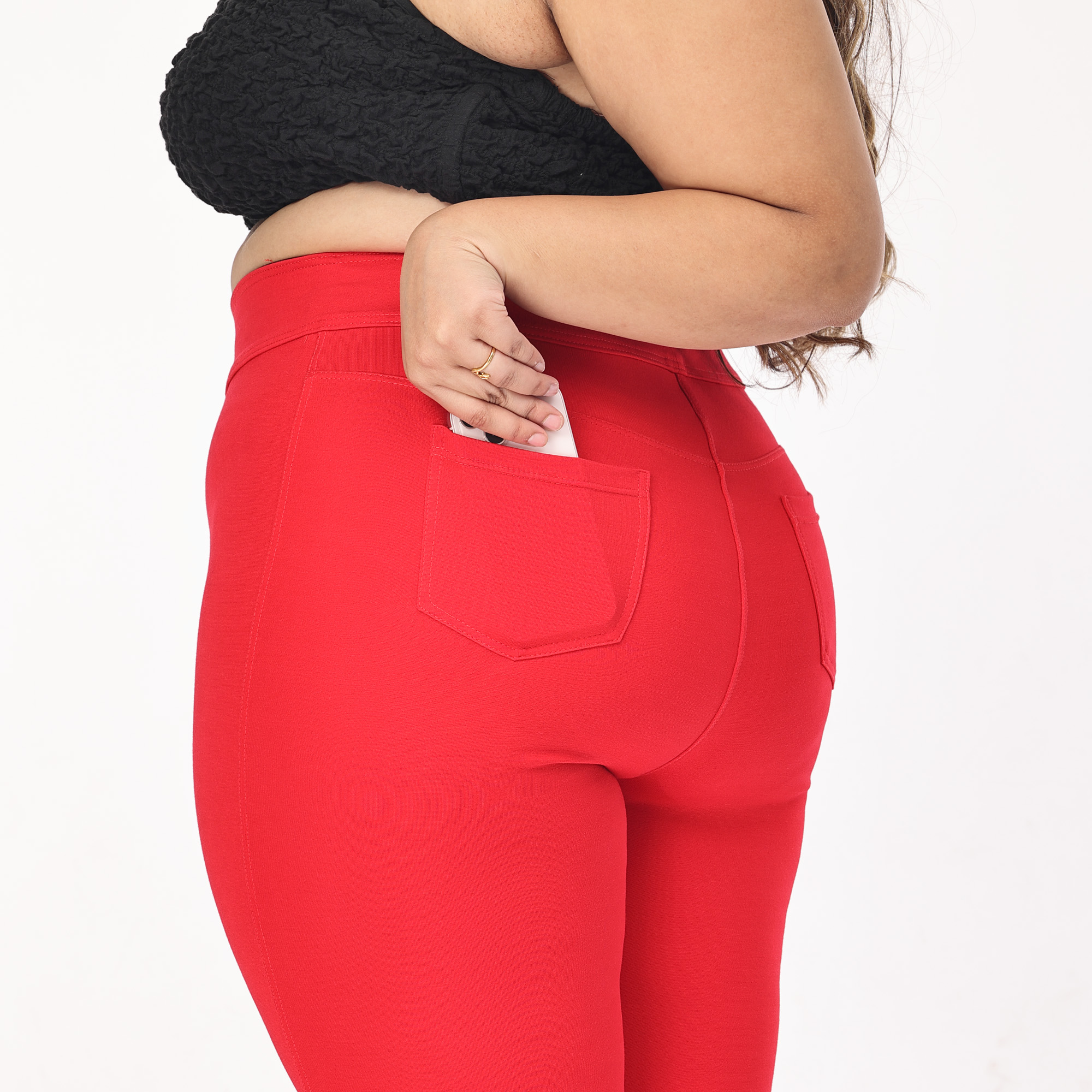 High Waist Plain Grey Women Plus Size Compression Jeggings, Slim Fit at Rs  2899 in Bengaluru