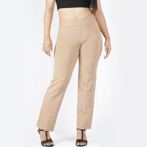 women trouser khaki front