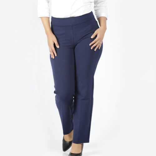 women trouser navy front