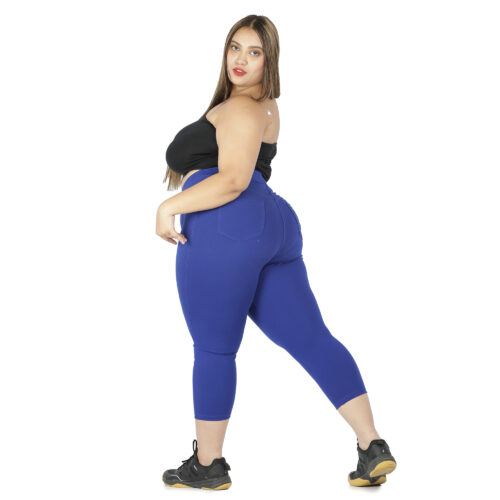 royal blue capris women