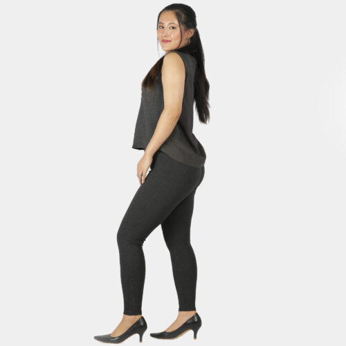 charcoal grey jeggings for women