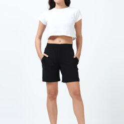 Black women shorts with 2 side pockets