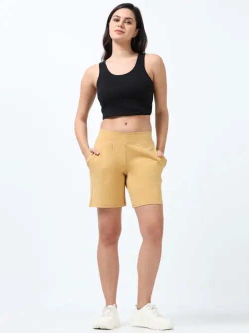 khaki women shorts