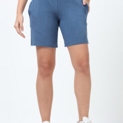 Indigo women shorts with 2 side pockets