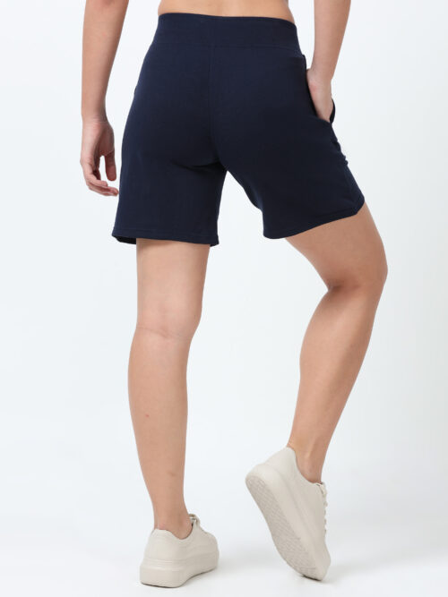 navy shorts back