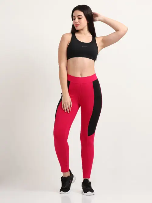 sports jegging red black full front